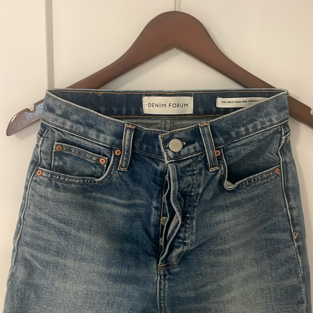 Denim forum arlo high rise straight 28L